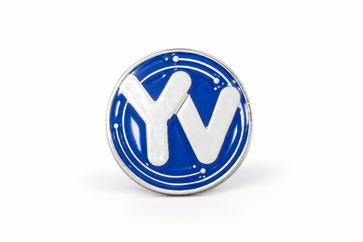 YV Logo Enamel Pin Badge
