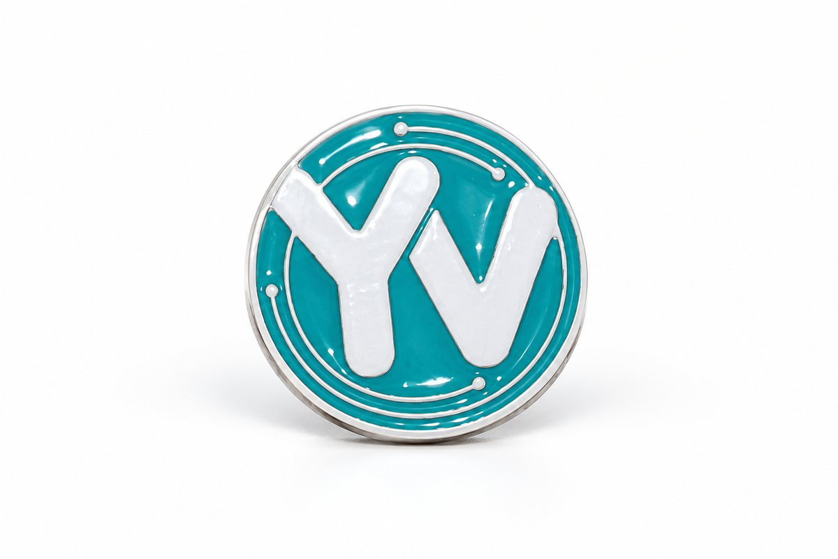 YV Logo Enamel Pin Badge