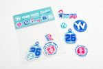 YV Stickers (Teal Pack)