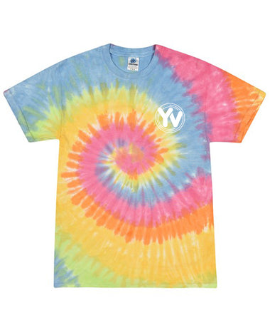 Young Voices Adult Size Rainbow Tie Dye Tee