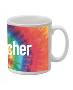 Young Voices Teacher Rainbow Tie Dye Mug